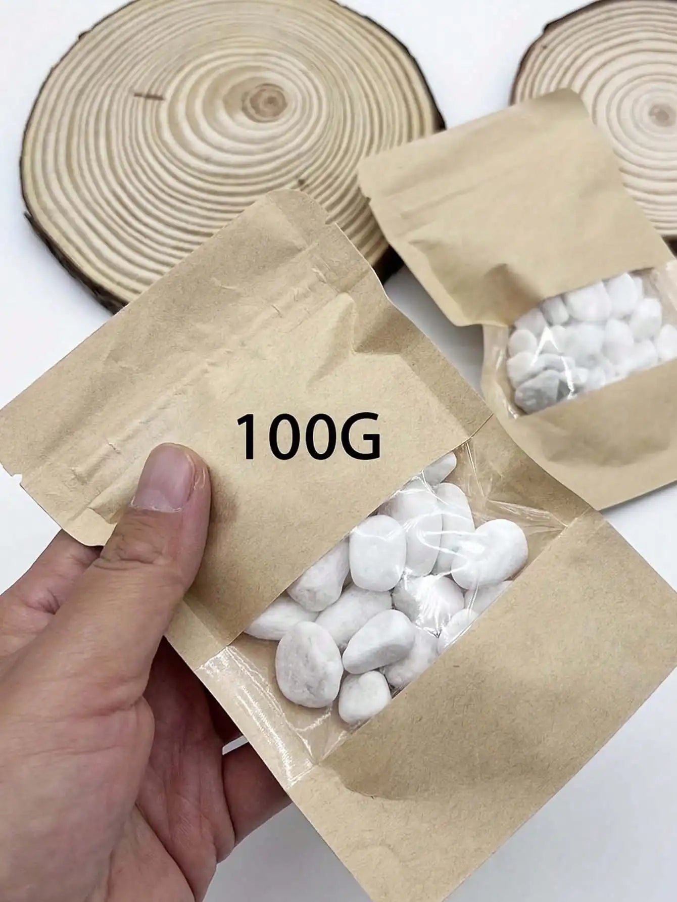 100/300/500g Cobblestone Decorative Stone Marbles for Succulent Bonsai Fish Tank Vase Plant Stone Home Garden Pebbles Decor Oasis Select 100g