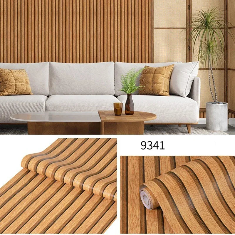 45cm Wide Self-Adhesive Waterproof Wood Grain Wallpaper PVC Cabinet Table Chair Seamless Furniture Decoration Wall Sticker. Oasis Select 9341 45cmX3m