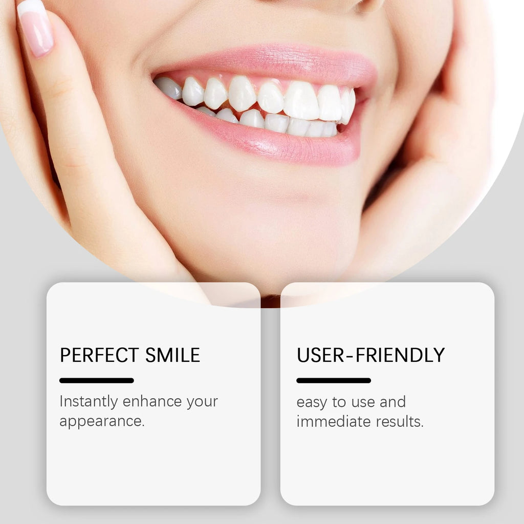 Oralhoe Silicone Fake Teeth Set Natural False Tooth Denture Comfortable Filling Teeth Gap Safe Simple Perfect Smile Firm Denture Oasis Select
