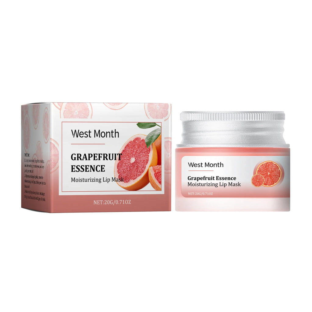 20G Grapefruit Essence Lip Mask Deep Moisturizing Fade Fine Lines Improve Skin Texture Smoothing Restoring Gloss Nourishing Gloss Lip Mask Oasis Select 20g United States