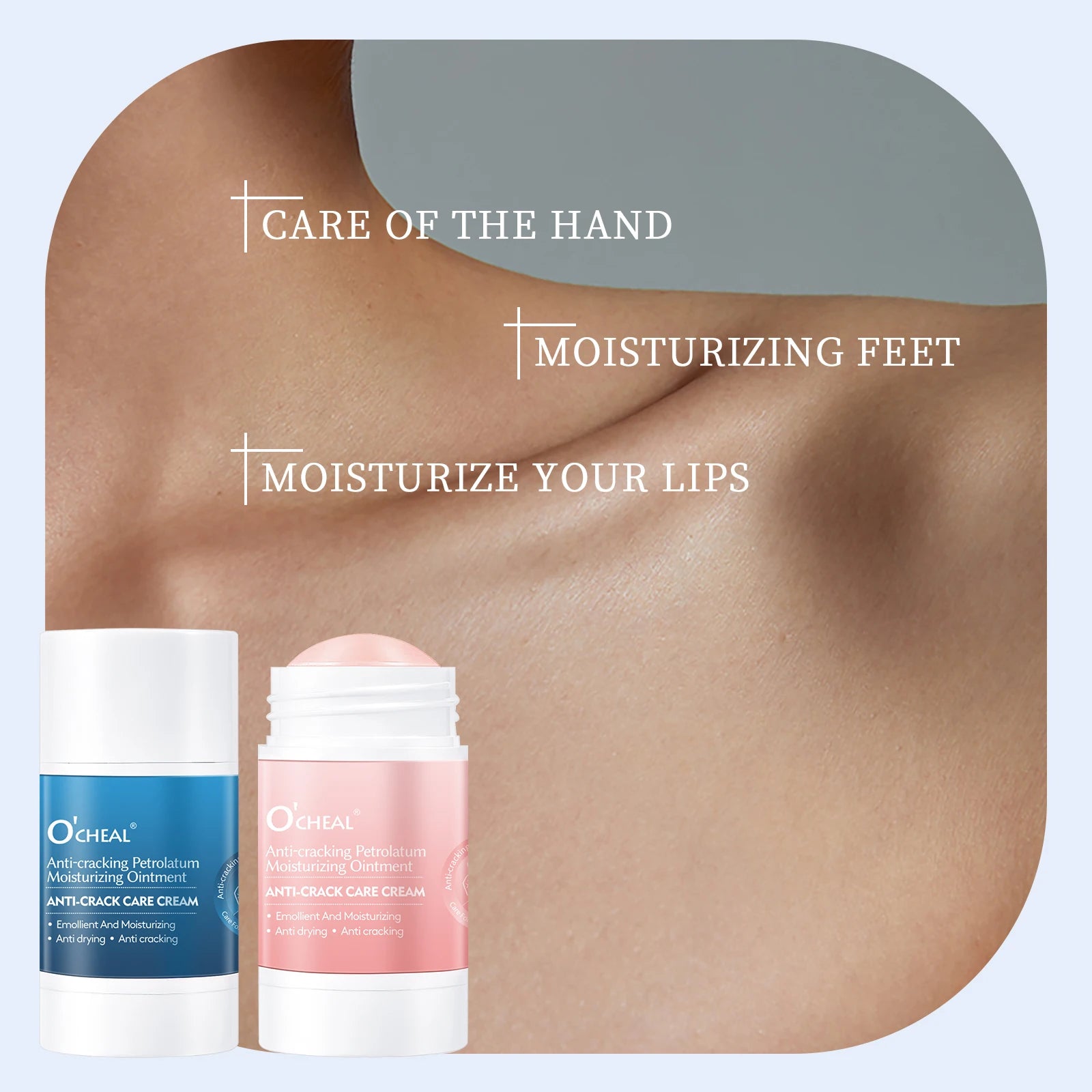 O’CHEAL 40g Foot Skin Care Cream Stick Nourishing Cream Hand Facial Cream Removal Dead Skin Moisturizing Hand Feet Gel Skin Care Oasis Select