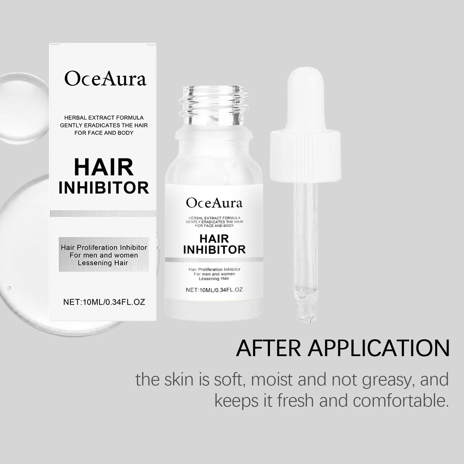 OceAura Hair Removal Serum – Gentle, Moisturizing, 10ml Hair Removal Serum Oasis Select
