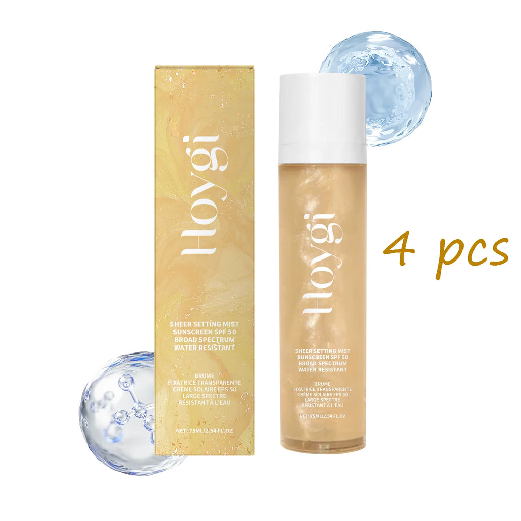 Hoygi Spf 50+ Makeup Setting Sprays Non-greasy Natural Refreshing Anti UV Moisturizing Lasting Oil Control Sunblock Setting Mist Oasis Select buy 2 free 2 United States