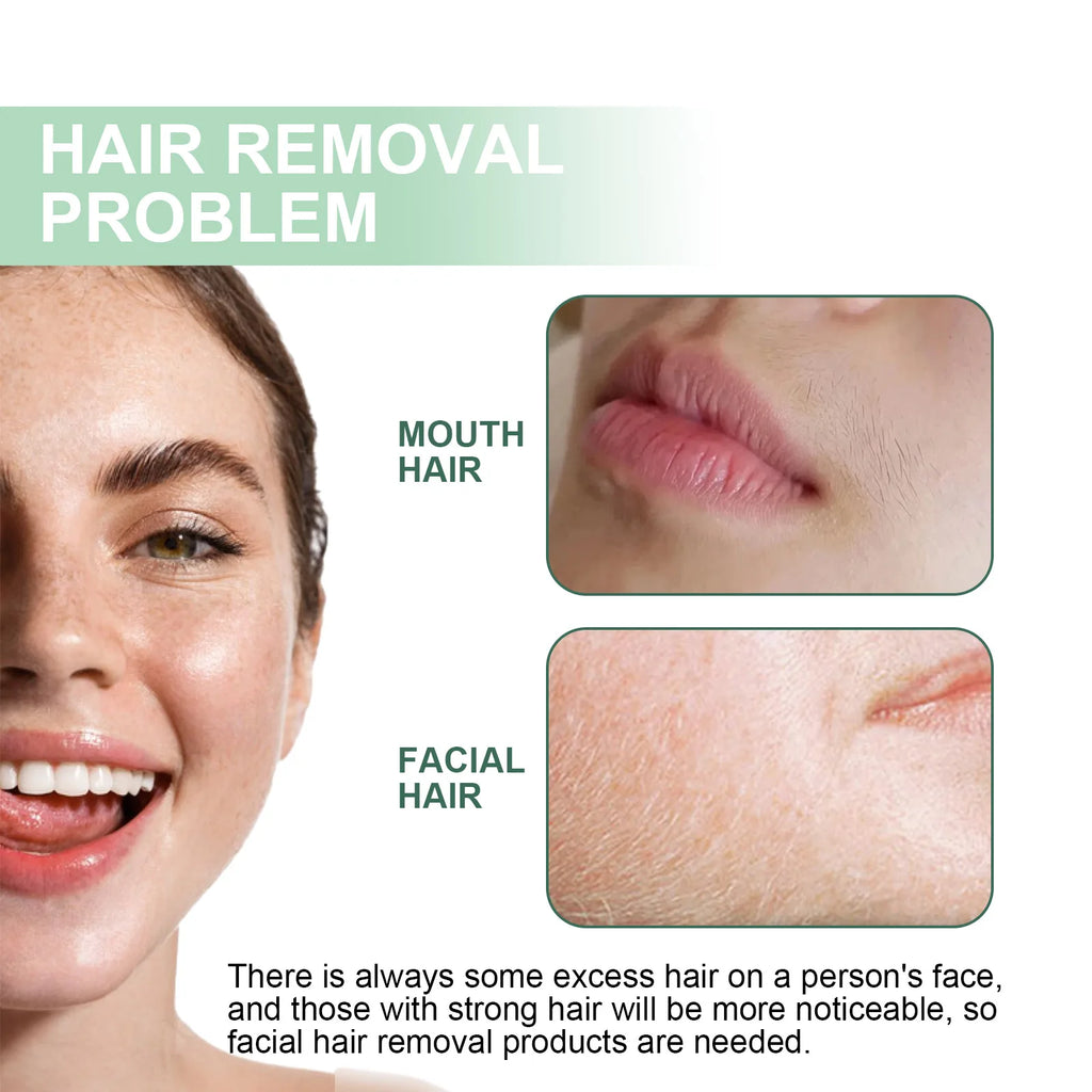 40PCS Face Hair Removal Wax Strips Moisturizing Gentle Silky Remove Hair Non-irritating Refreshing Hair Remover for Face & Lips Oasis Select