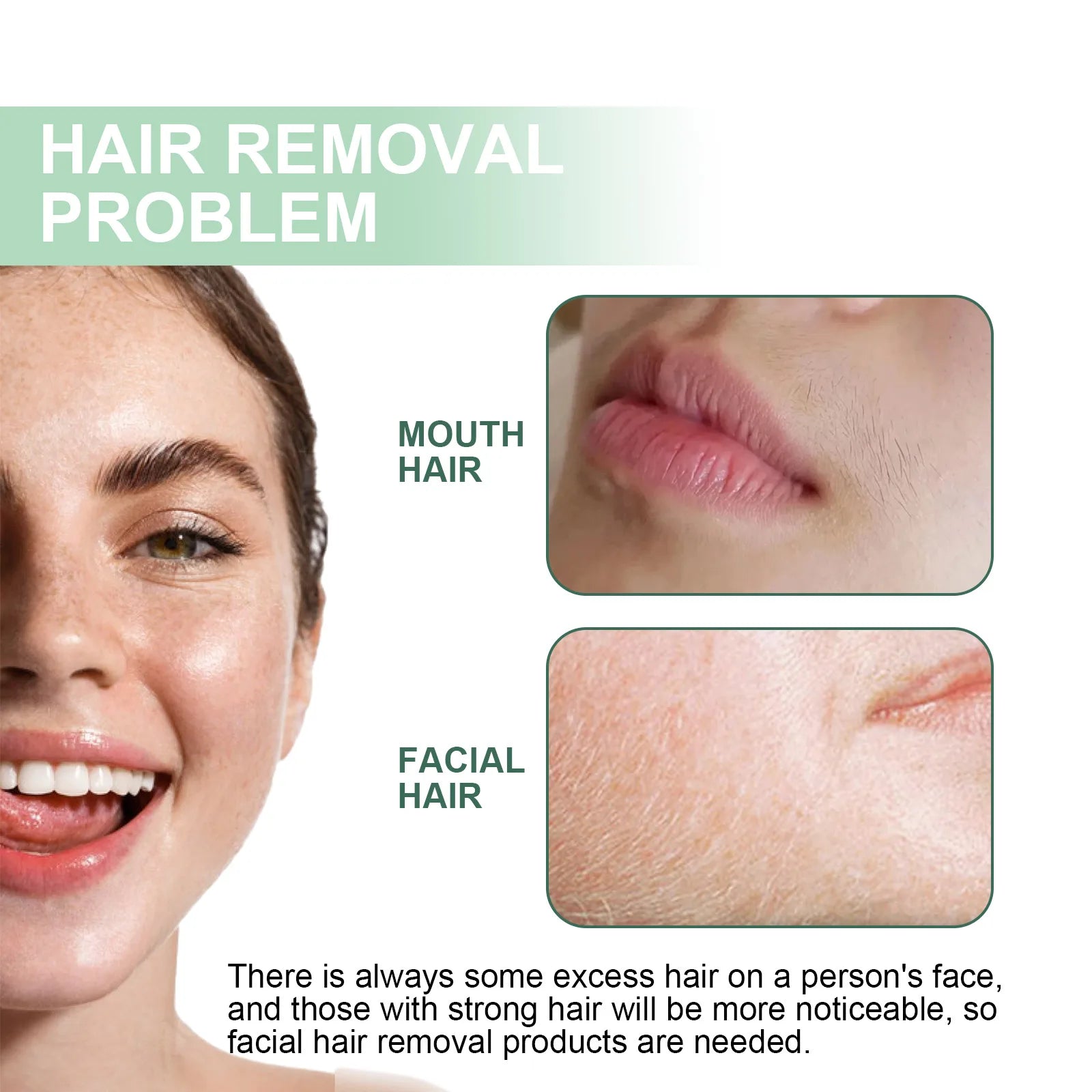 40PCS Face Hair Removal Wax Strips Moisturizing Gentle Silky Remove Hair Non-irritating Refreshing Hair Remover for Face & Lips Oasis Select