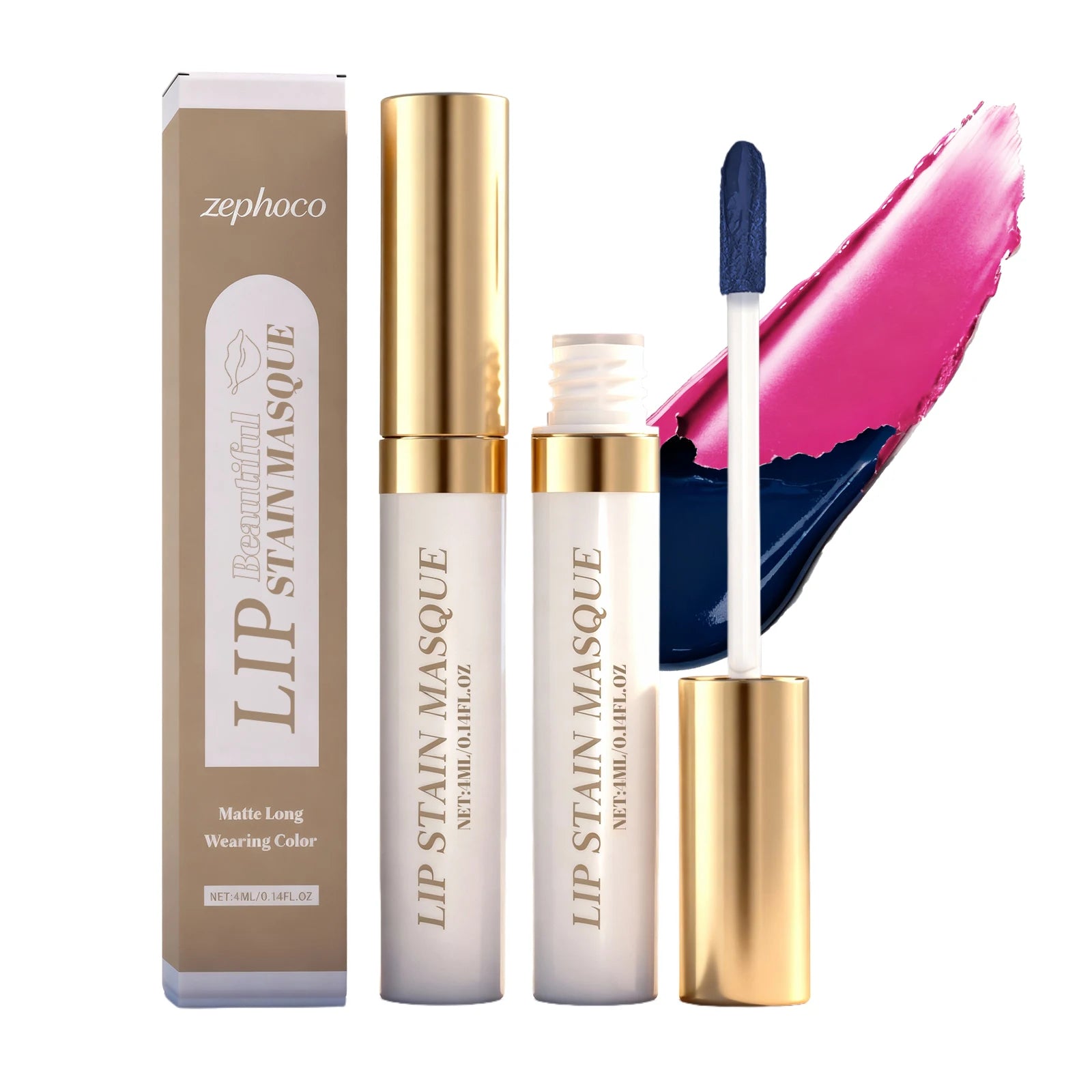 3 Colors Matte Peel-off Lip Gloss Moisturizing Buildable Shades Long Wearing Makeup Non-sticky Enhance Gloss Elegant Lipstick Oasis Select 1 United States