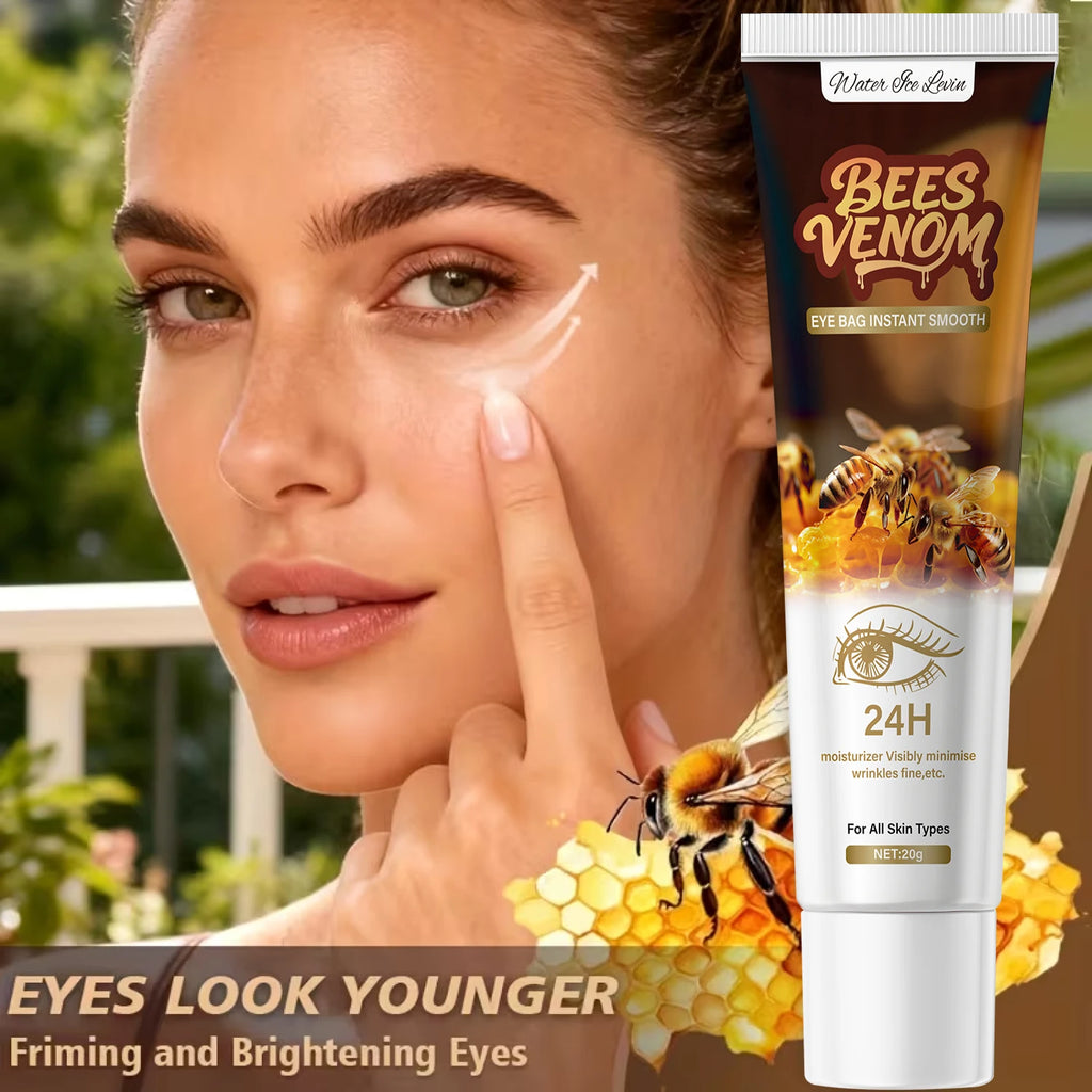 Firming Bee Venom Eye Cream for Under Eye Bags & Dark Circles,Moisturizer with Hyaluronic Acid & Collagen, All Skin Types Oasis Select