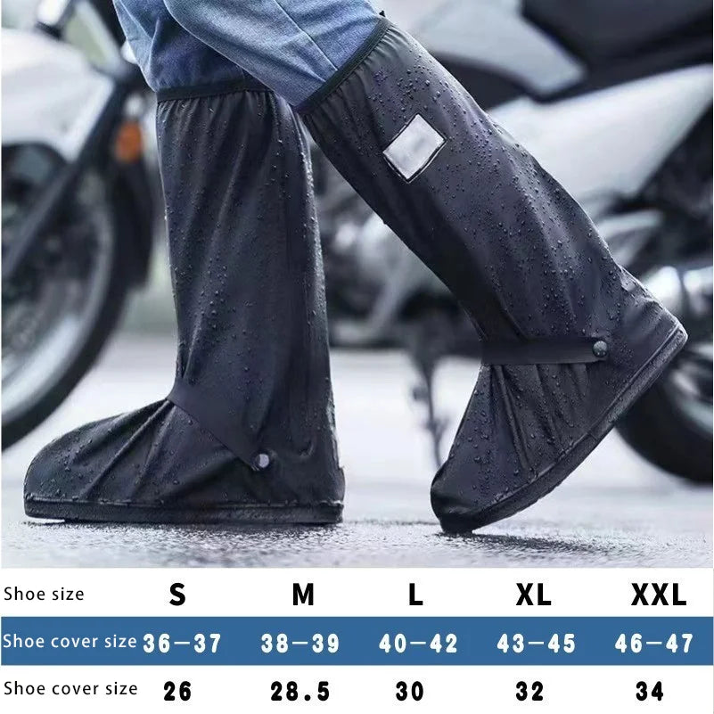 Easy to Put On and Take Off Waterproof Rainproof and Non-Slip Shoe Covers for Outdoor Use Thick and Wear-Resistant Unisex Oasis Select 1 XXL China Mainland