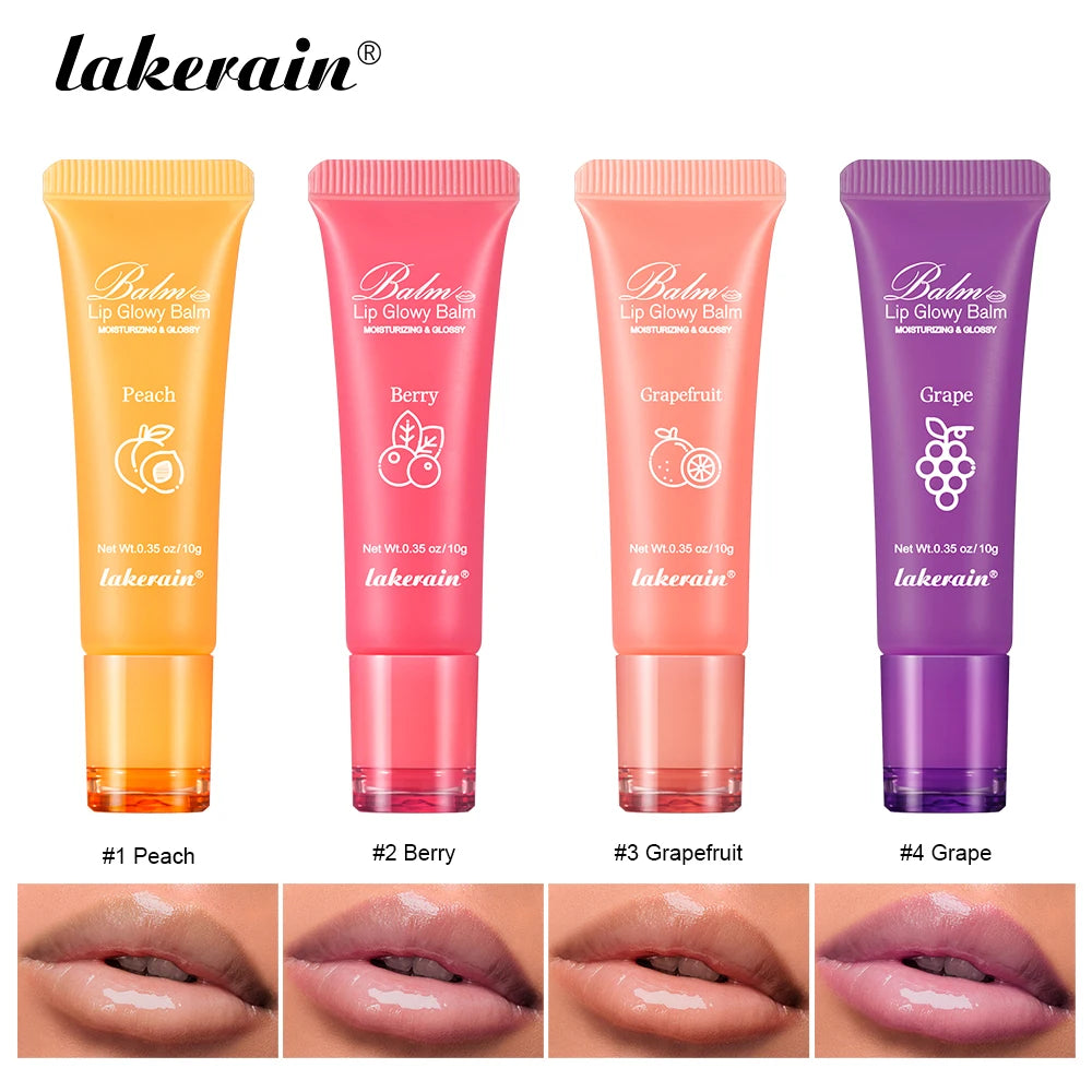 Lakerain Lip Glowy Balm – Sheer Tinted Moisturizing Lip Gloss