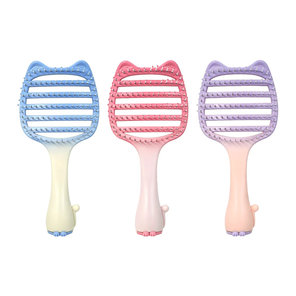 Cat Ear Detangler Comb – Anti-Static Wet & Dry Hair Brush Hair Detangler Comb Oasis Select