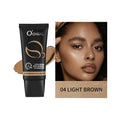Ocheal 60g Full Coverage Foundation Cream Bronze Long Lasting Face Care Matte Sheer Liquid Concealer Contouring Makeup Cosmetics Oasis Select 04-LIGHT BROWN 60g