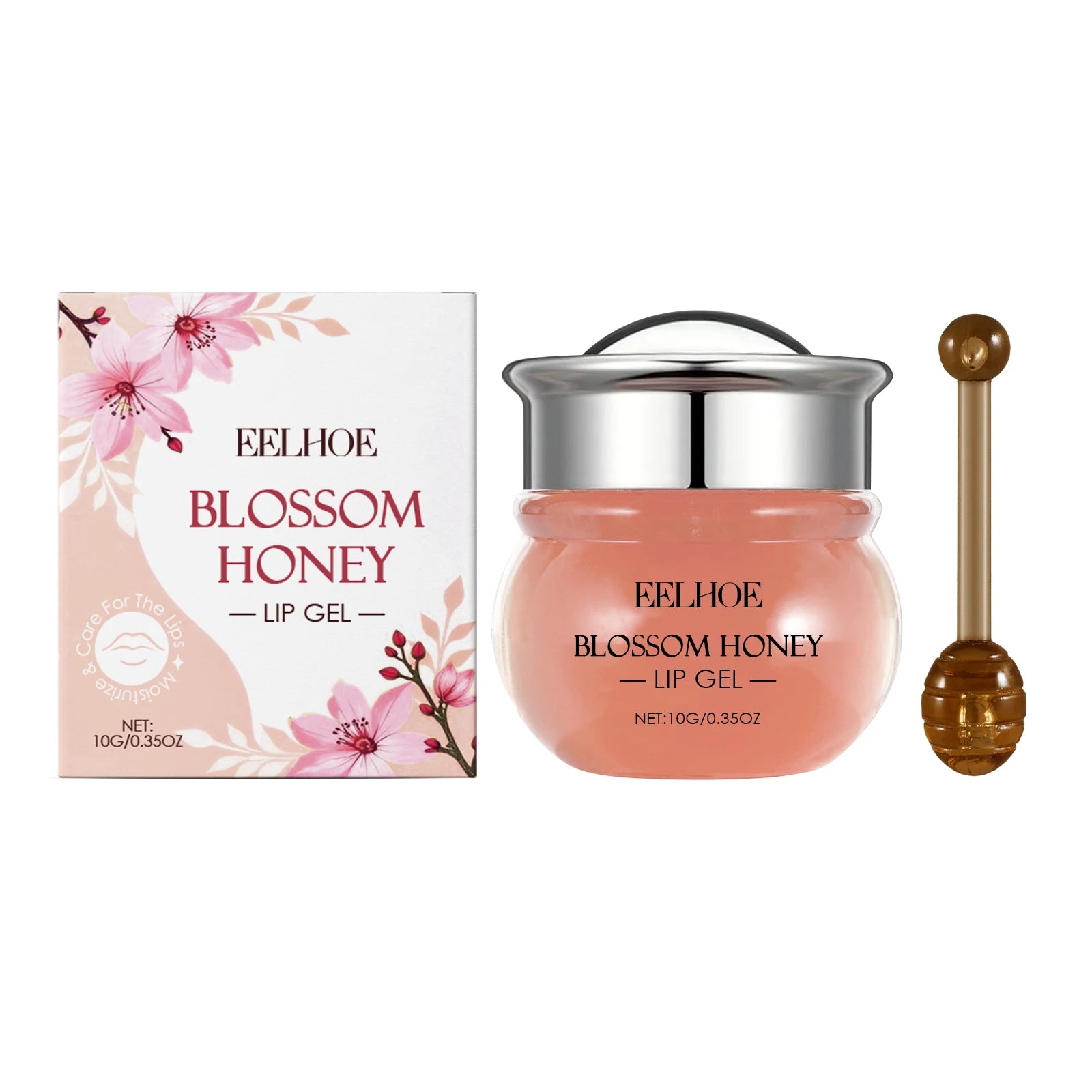 10G Blossom Honey Lip Gel Deep Moisturizing Enhance Smoothness Enhance Gloss Nourishing Skin Improve Skin Texture Boosts Skin Elasticity Lip Balm Oasis Select 10g United States