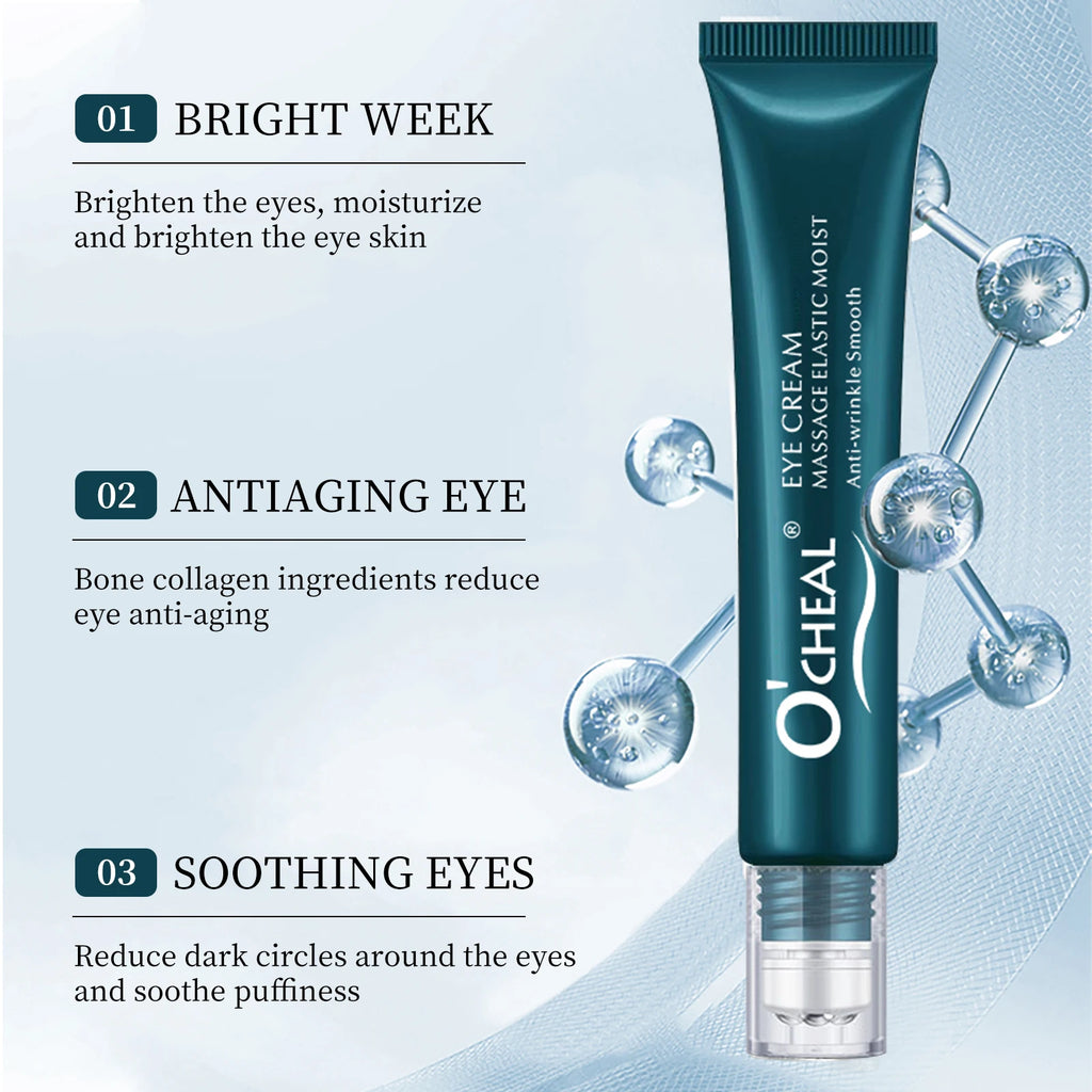 O‘’cheal Roller Massage Eye Cream Lightening Dark Circles Firming Skin Instant Eye Repair Serum Stick for women Women Eyes Care Oasis Select