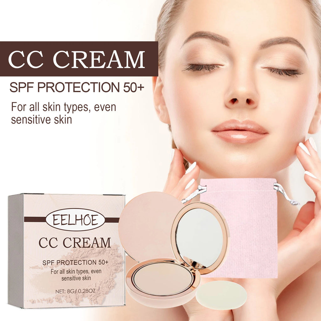 8G Sunscreen CC Cream Lightweight Non-greasy Natural Coverage Blemishes Long Lasting Matte Oil Control Smoothing Face Makeup Oasis Select