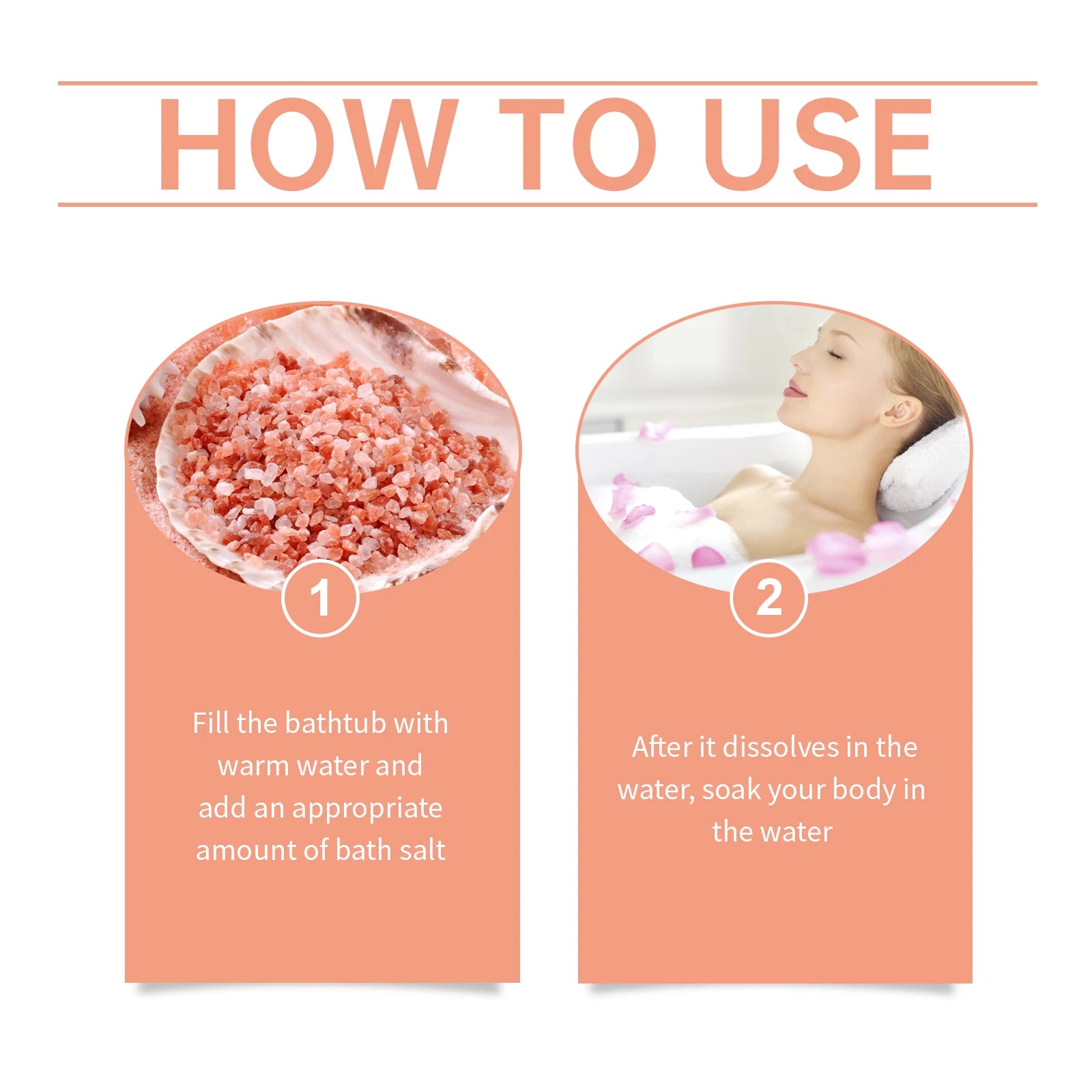 Rose Body Bath Salt 120g – Moisturizing Pore-Cleansing Soak Body Bath Salt Oasis Select
