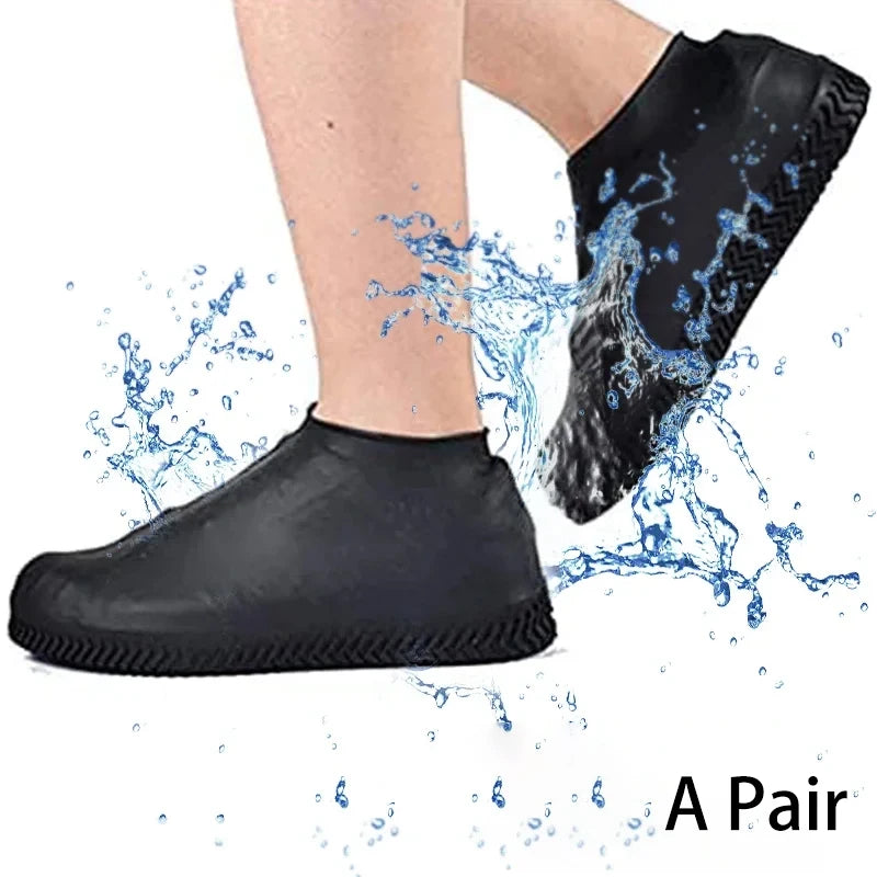 Latex Rain Boot Covers One Pair Per Pack Suitable For Outdoor Travel Waterproof Rainproof Slip-Resistant And Reusable. Oasis Select
