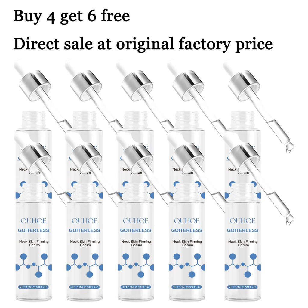 15ML Neck Skin Care Serum Deep Hydrating Fade Fine Lines Firming Enhance Skin Elasticity Lifting Tightening Improve Roughness Glowing Neck Serum Oasis Select 10 pcs United States
