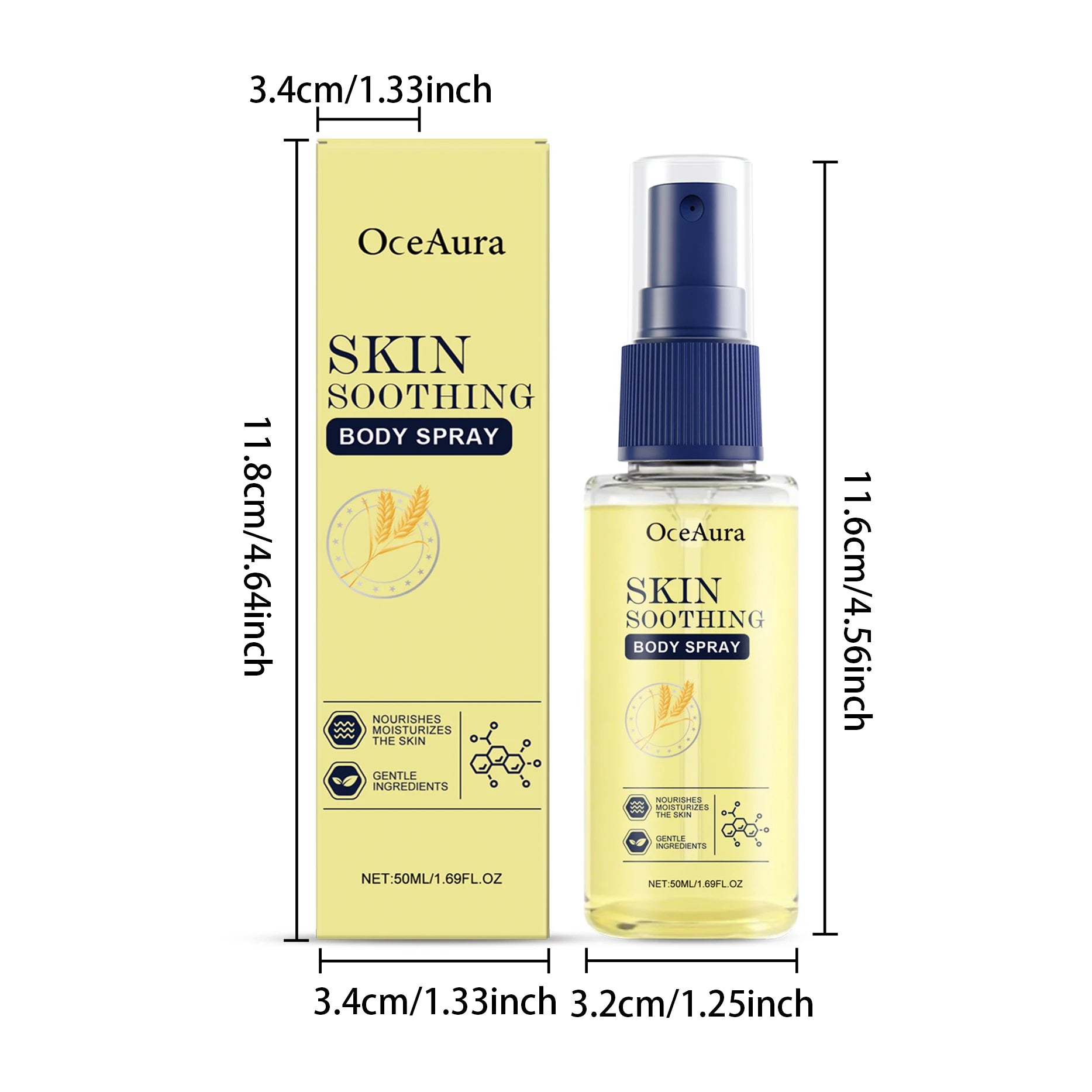 50ML Hydrating Face Care Spray Deep Nourishing Non-greasy Soothing Dry Skin Refreshing Relief Dry Itching for Daily Skin Care Oasis Select