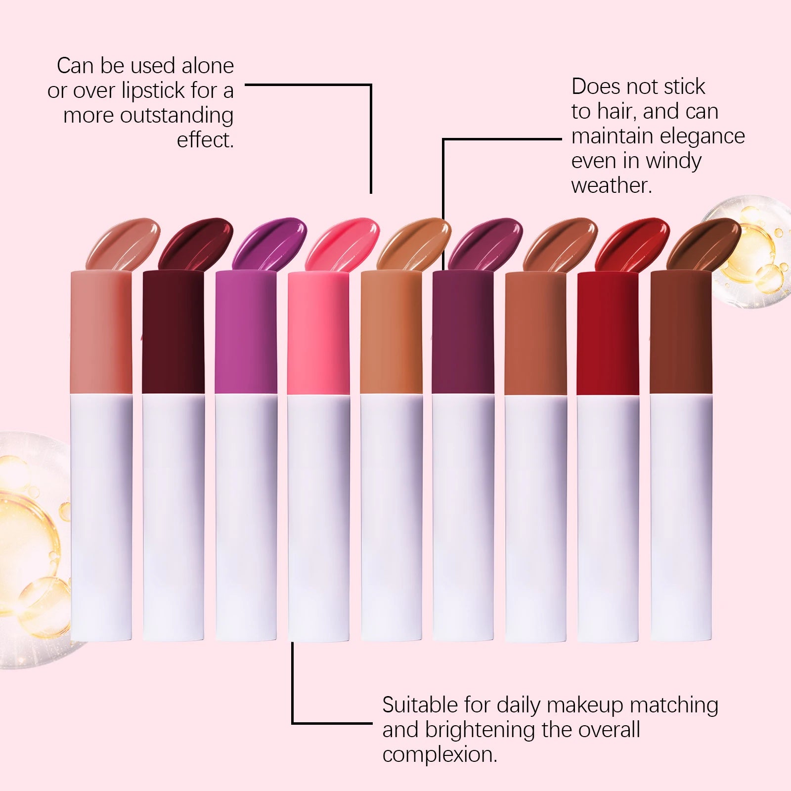 Multi Color Glass Mirror Water Glow Lip Oil Deep Hydrating Nourishing Fade Lip Lines Enhance Shine Non-sticky for All Lip Type Oasis Select