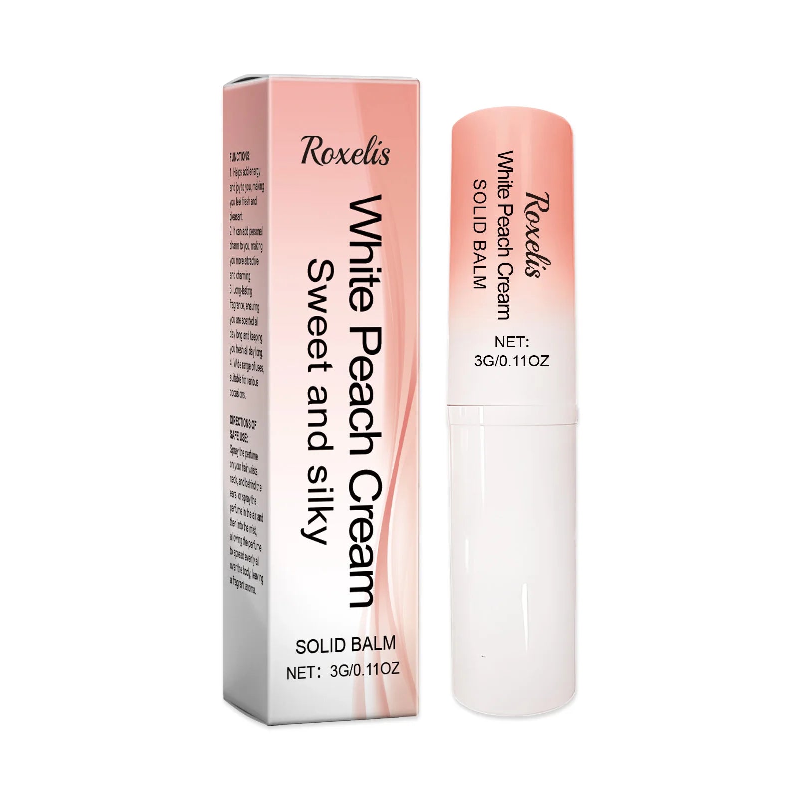 Roxelis Women Solid Perfume Long Lasting Light Fragrance Enhance Attraction Pheromone Anti Odor Sweet Aroma Pefume Balm Stick Oasis Select Peach United States