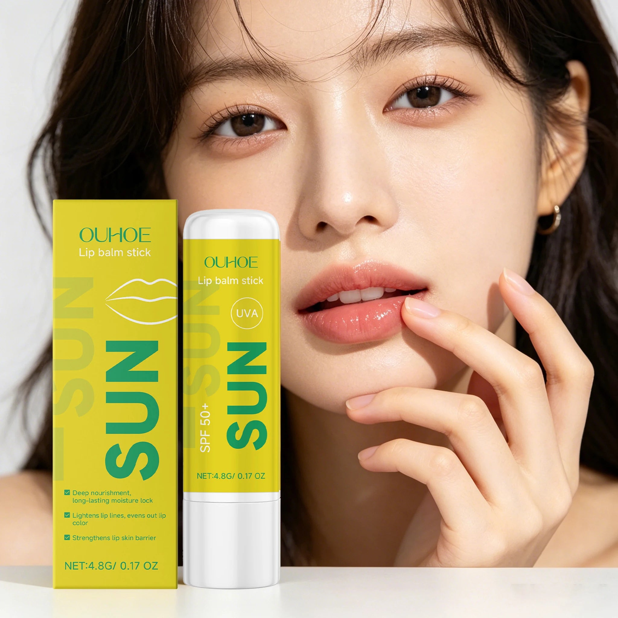 4.8G Lip Care Balm Deep Moisturizing Remove Dead Skin Nourishing Fade Fine Lines Strengthening Barrier Sunblock Lip Cream Oasis Select