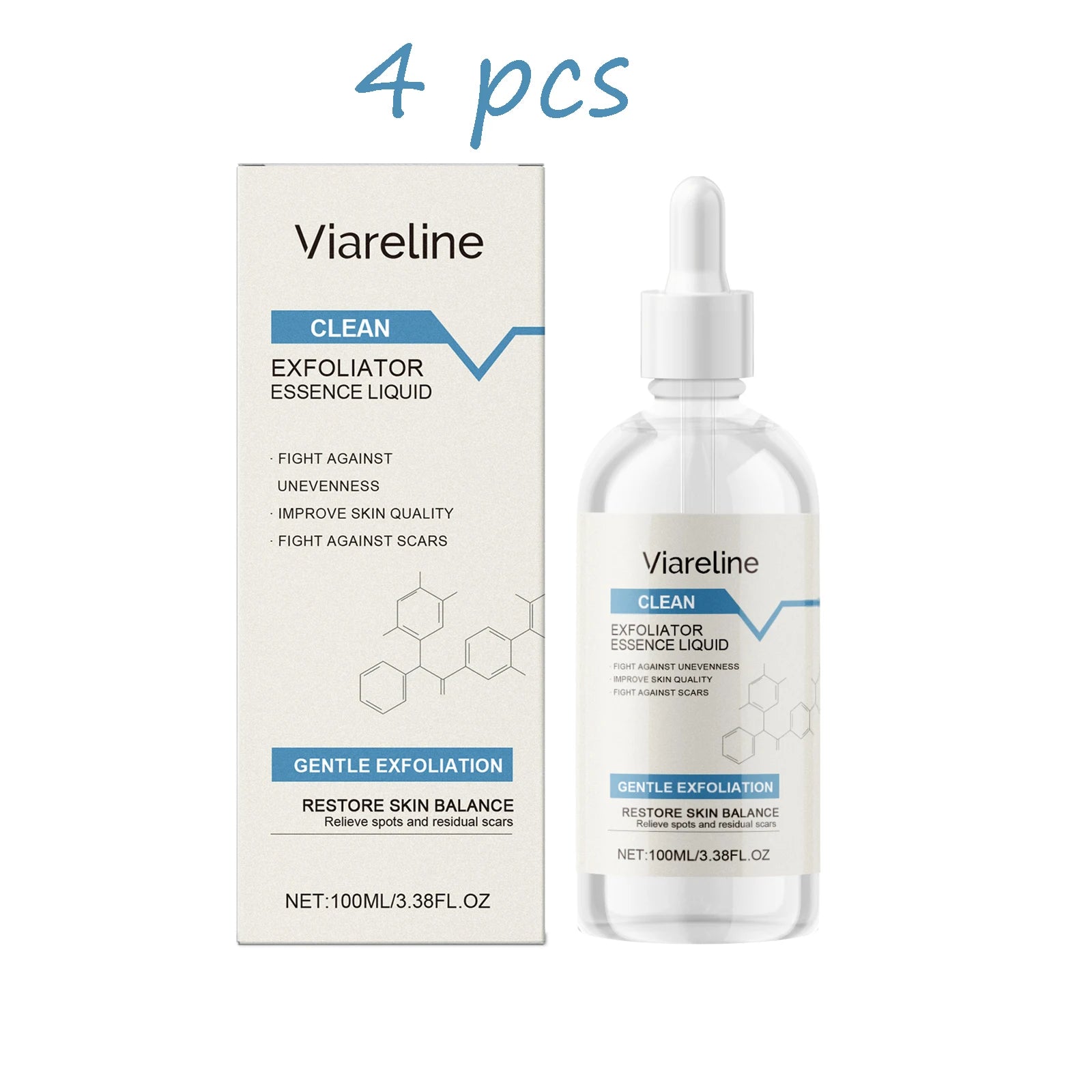 Viareline Exfoliating Face Serum Improve Smoothness Glowing Skin Tone Remove Dead Skin Enhance Skin Texture Soothing Face Serum Oasis Select buy 2 free 2 United States