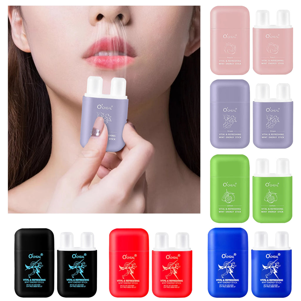 O'cheal Double Hole Cooling Mint Energizing Inhaler Stick Aromatherapy Inhaler Stick Oasis Select