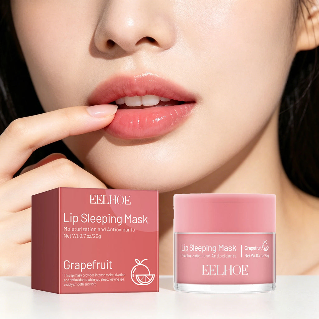 20G Grapefruit Lip Sleeping Mask Moisturizing Remove Dead Skin Enhance Elasticity Smoothing Improve Gloss Plumping Nourishing Lip Mask Oasis Select