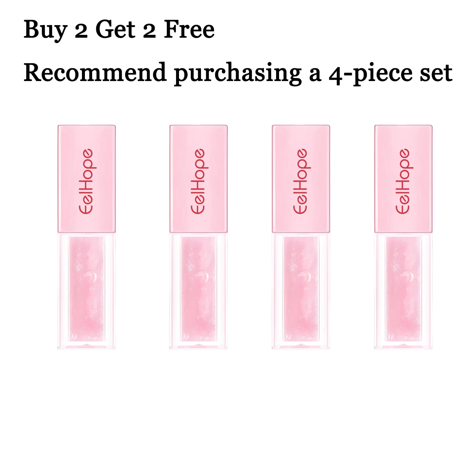 4ML Lip Gloss Moisturizing Reduce Lip Lines Improve Skin Texture Lasting Bright Color Restoring Gloss Non-sticky Beauty Makeup Lip Balm Oasis Select 4 pcs United States