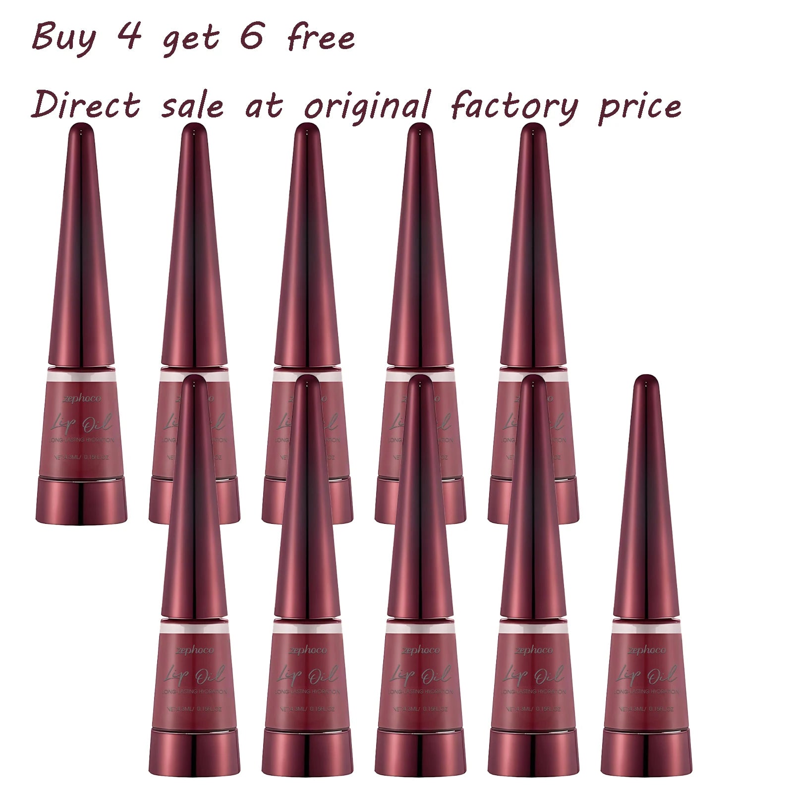4.3ML Hydrating Lip Oil Daily Nourishing Fade Lip Lines Repair Cracked Enhance Gloss Smoothing Softening Booster Lip Care Oil Oasis Select 10pcs United States