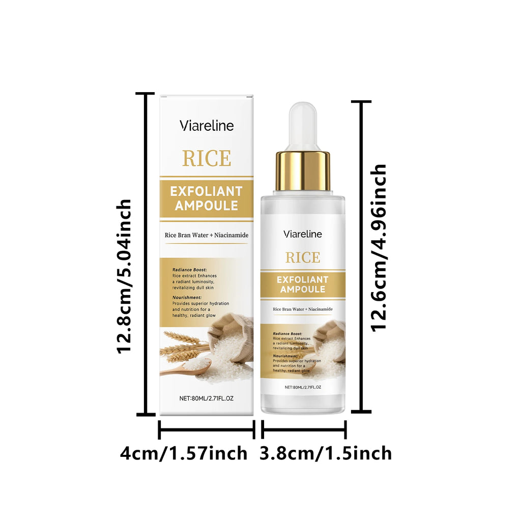 80ML Facial Exfoliating Serum Gentle Cleaning Face Refining Pore Revitalizing Dullness Glowing Smoothing Soften Facial Essence Oasis Select