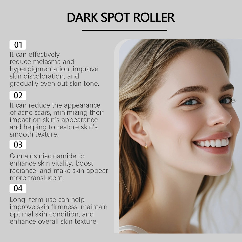 15ML Niacinamide Face Serum Roller Deep Moisturizing Improve Skin Texture Smoothing Quick Absorbed Nourishing Glowing Non-sticky Facial Serum Oasis Select