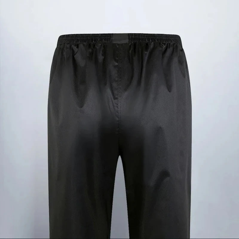 Men's Raincoat and Rain Pants Set Two-Piece Long Full-Length Rainproof Raincoat for Electric Motorcycles Delivery Rides Oasis Select