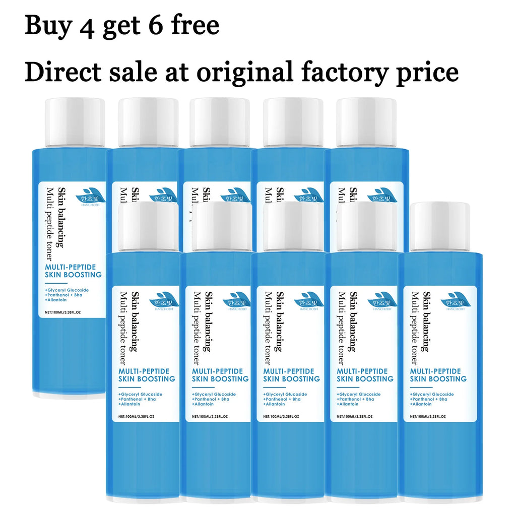 100ML Multi Peptide Facial Toner Deep Moisturizing Enhance Smoothness Boosts Skin Elasticity Softening Face Toner for Daily Use Oasis Select 10 pcs United States