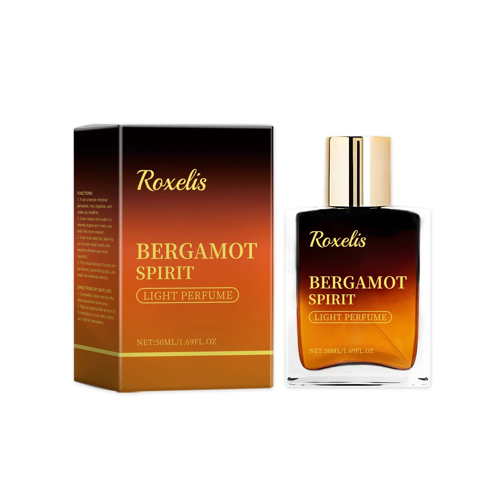 Roxelis Fresh Bergamot Perfume Light Natural Citrus Scent Long Lasting Refreshing Vibrant Charming Body Mist for Women Oasis Select 50ml United States