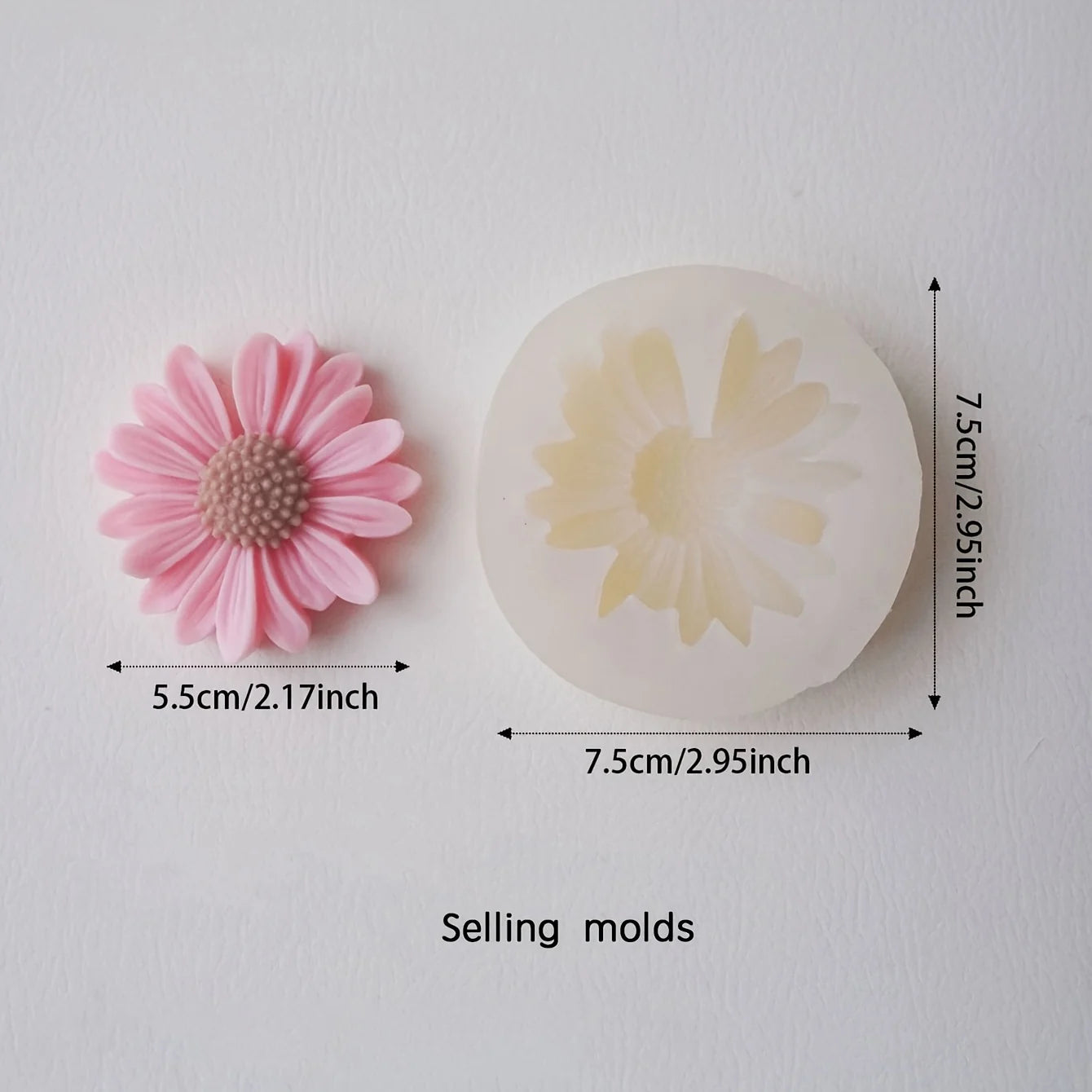 1pc Daisy Silicone Candle Mould. Handmade Aromatherapy Candle DIY Silicone Mold,Decoration Candle Mould Oasis Select 1PC