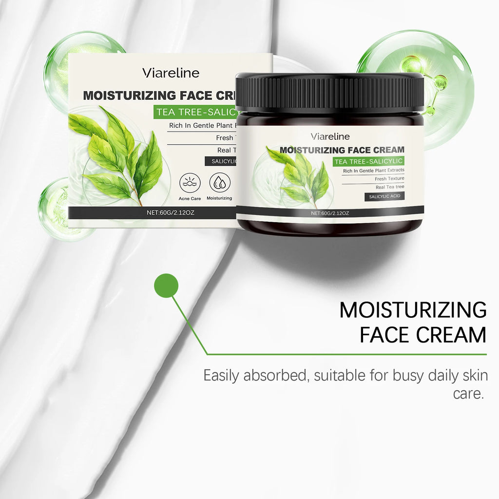 60G Salicylic Acid Facial Cream Gentle Moisturizing Refines Pores Brightening Improve Roughness Smoothing Non-greasy Face Lotion Oasis Select