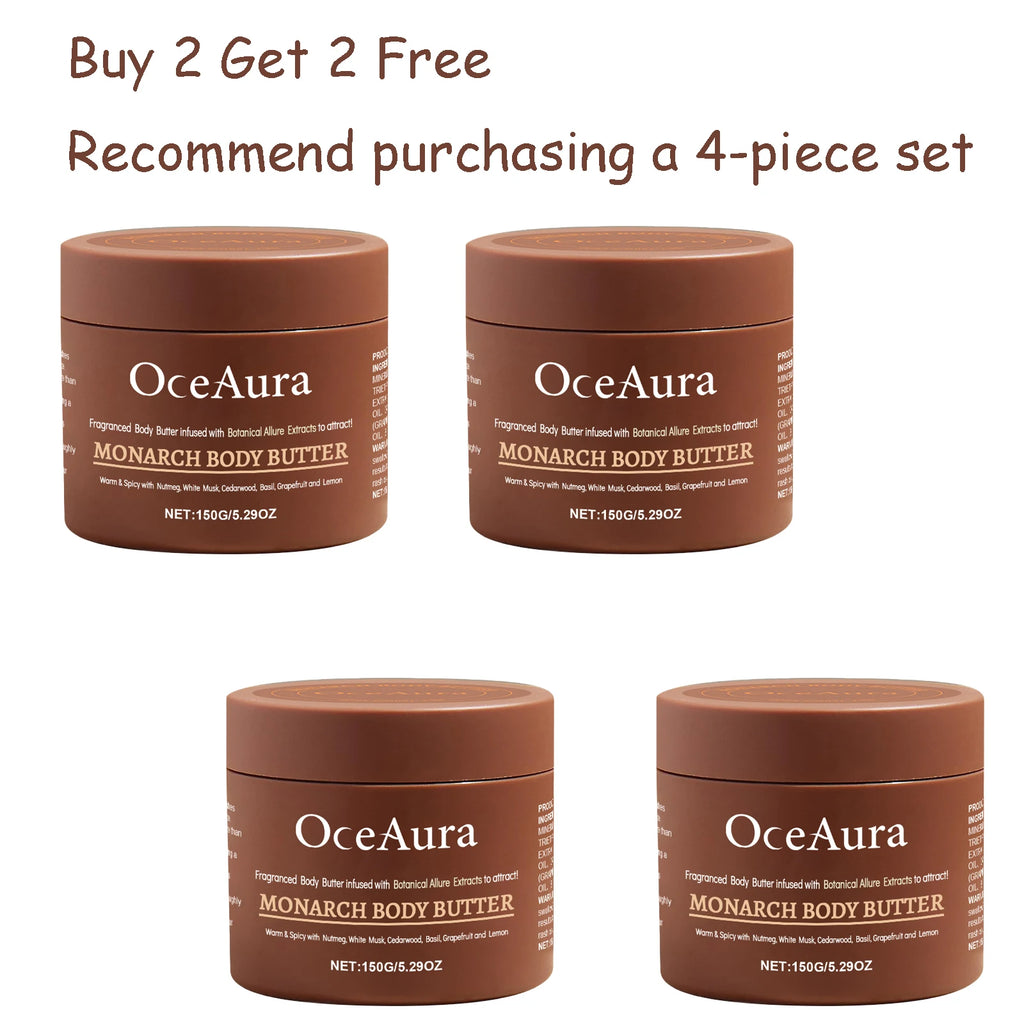 150G Men's Body Moisturizing Cream Deep Nourishing Softening Skin Lightweight Non-greasy Smoothing Soften Men's Body Lotion Oasis Select 4 pcs United States
