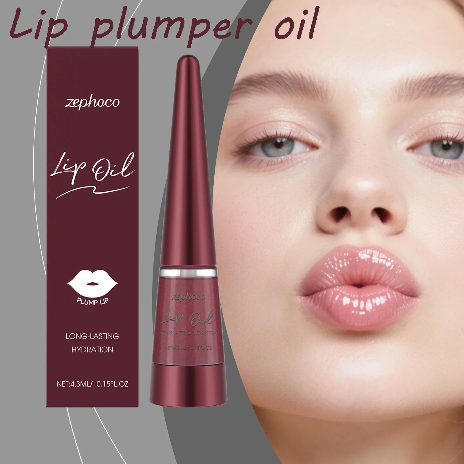 4.3ML Hydrating Lip Oil Daily Nourishing Fade Lip Lines Repair Cracked Enhance Gloss Smoothing Softening Booster Lip Care Oil Oasis Select