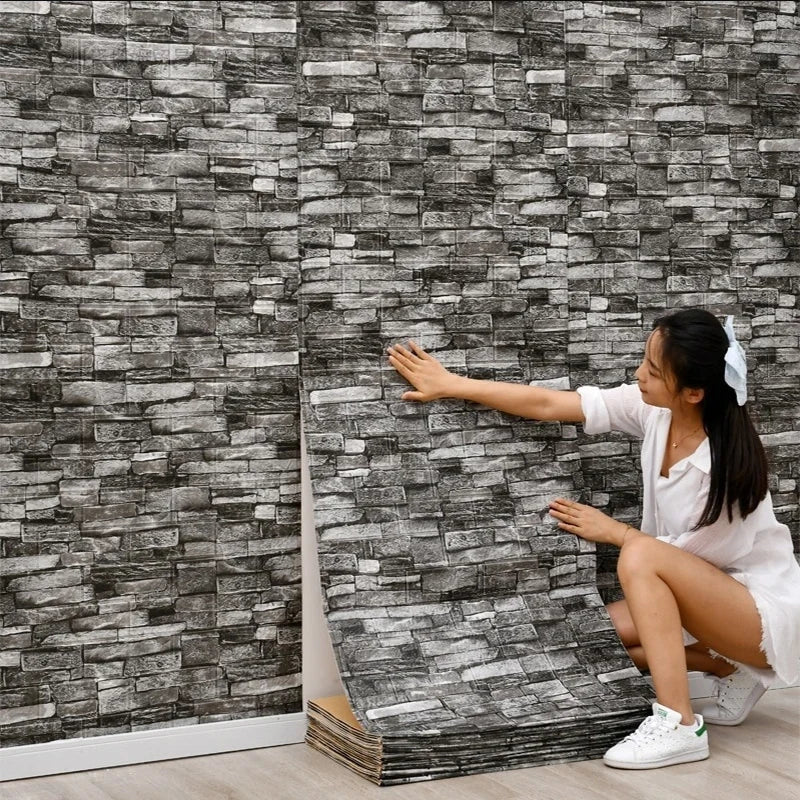 1-30Pcs 35x30cm Wallpaper Kitchen Bedroom Background Decoration Wall Panels Stickers Waterproof for Living Room 3D DIY Home Oasis Select