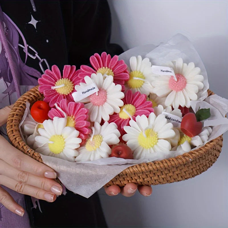 1pc 3D Daisy Flower Silicone Candle and Plaster Mold - DIY Resin and Clay Handmade Soap Crafting Home Decor Oasis Select