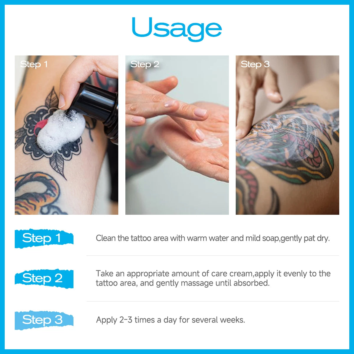 TATTOO CREAM is suitable for post-tattoo care ointment, refreshing and easily absorbed, with strong moisturizing effects Oasis Select