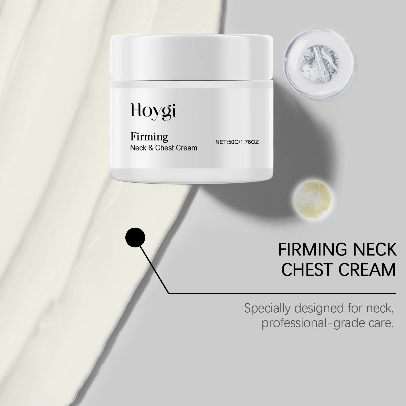 50G Neck Cream Gentle Nourishing & Moisturizing Enhance Skin Elasticity Improve Skin Texture Smoothing Massage Firming Glowing Neck Cream Oasis Select
