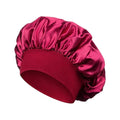 Satin Sleep Hair Bonnet Cap – Frizz-Free Night Cap for Women Satin Sleep Bonnet Oasis Select red