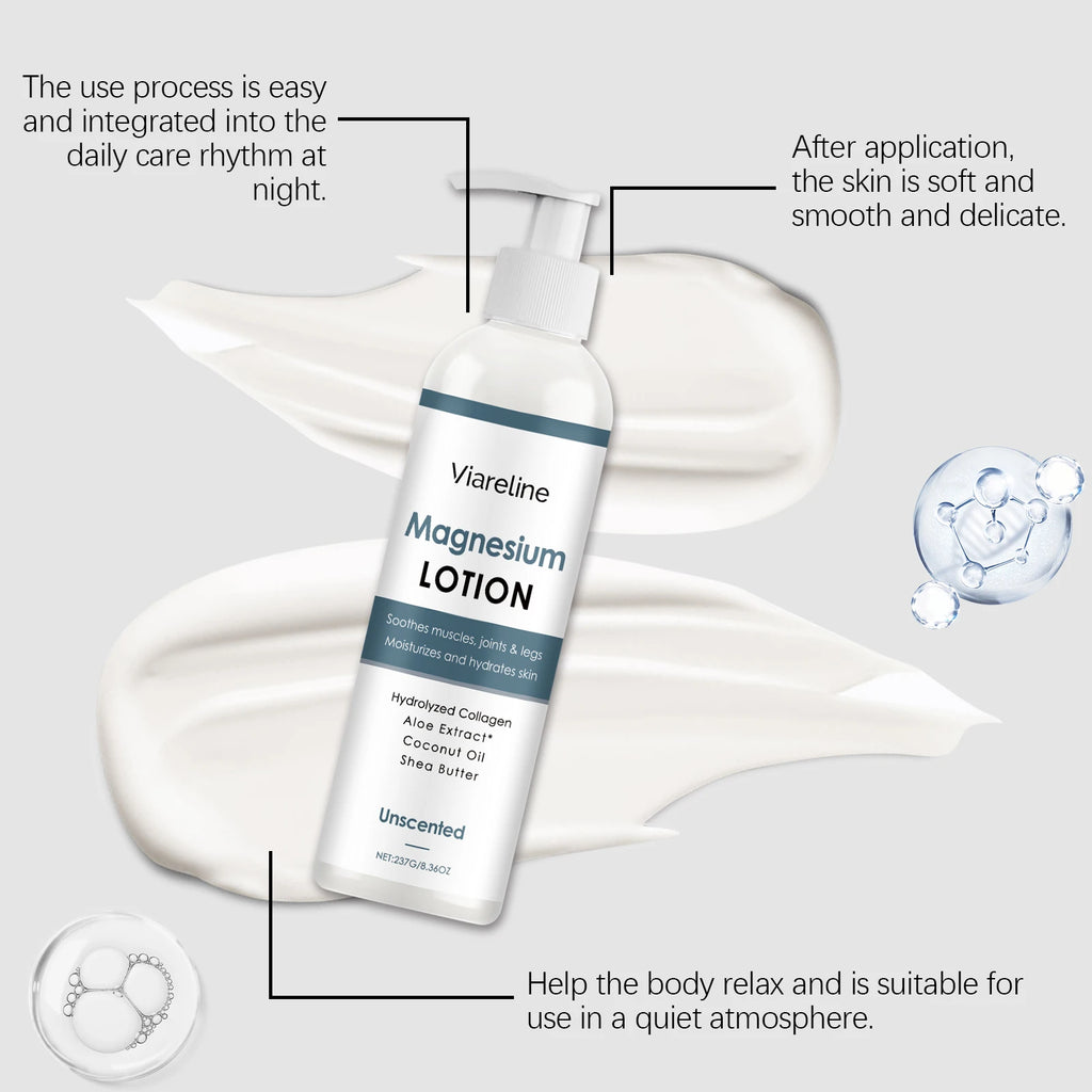 237G Magnesium Sleep Care Body Lotion Daily Moisturizing Soothing Muscle Reduce Dryness Nourishing Relaxing Mood Soft Body Cream Oasis Select