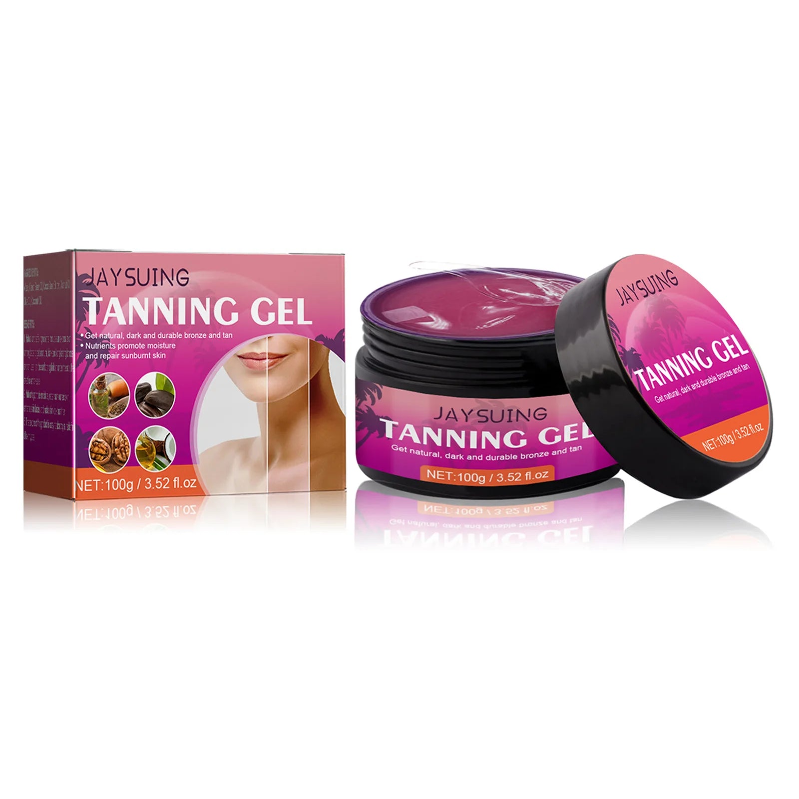 Jaysuing Tanning Accelerator Gel – Sunless Self-Tanner 100g Self-Tanning Gel Oasis Select