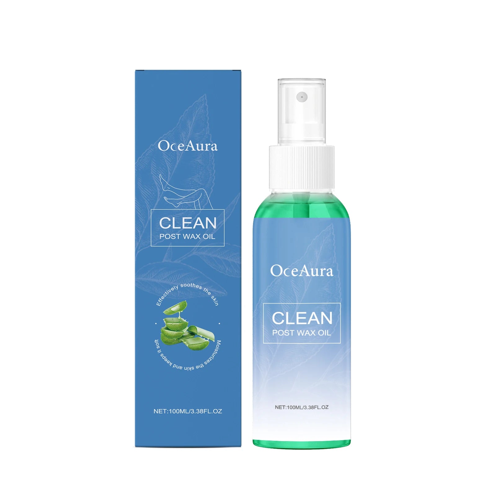 Oceaura After Shaving Spray Gentle Nourishing Skin Deeply Moisturizing Soothing Relieves Irritation Reduce Redness Body Spray Oasis Select Blue United States