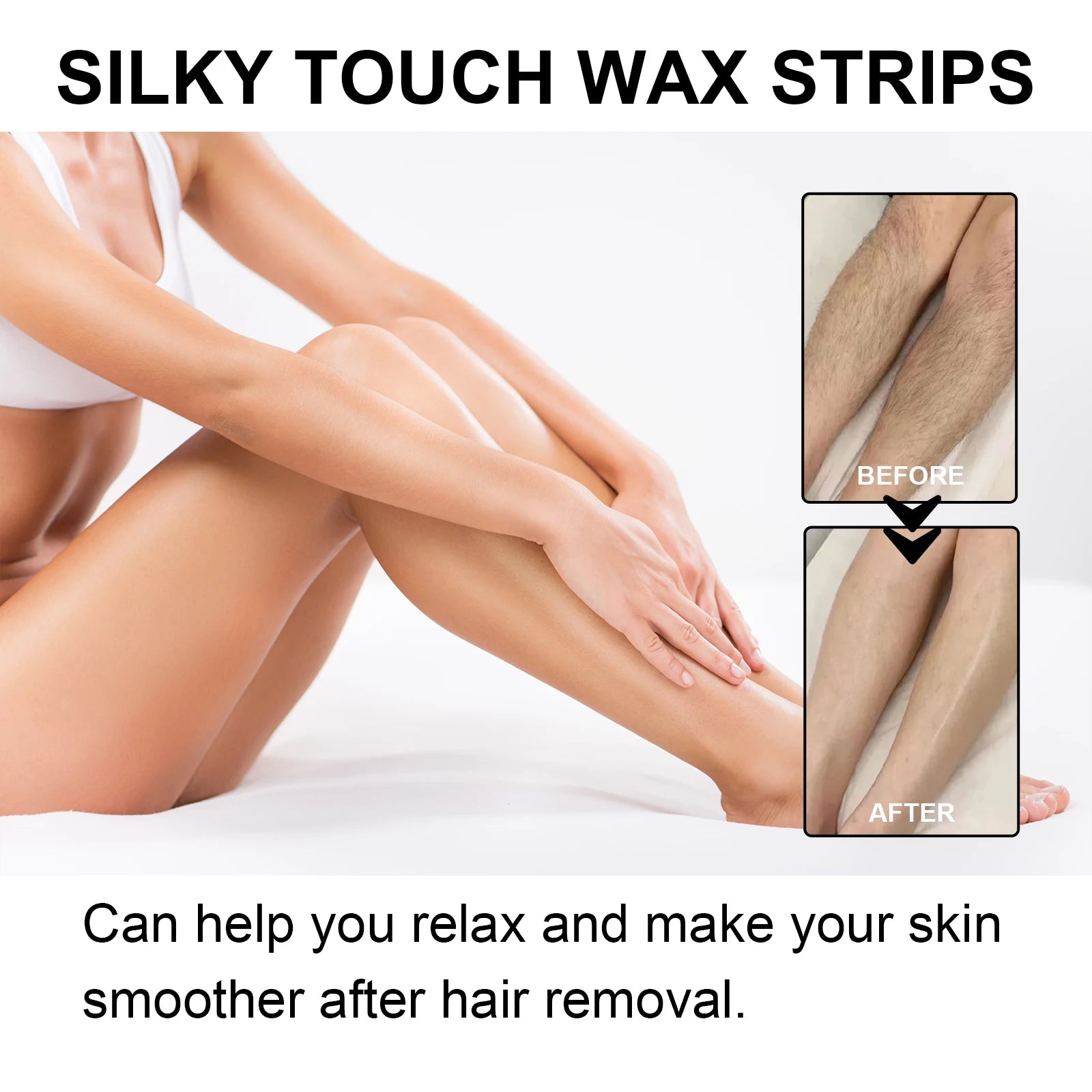 20PCS Rose Hair Removal Wax Strips Non-irritating Gentle Remove Hair Enhance Smoothness Hydrating Hair Remove Wax Strips Oasis Select