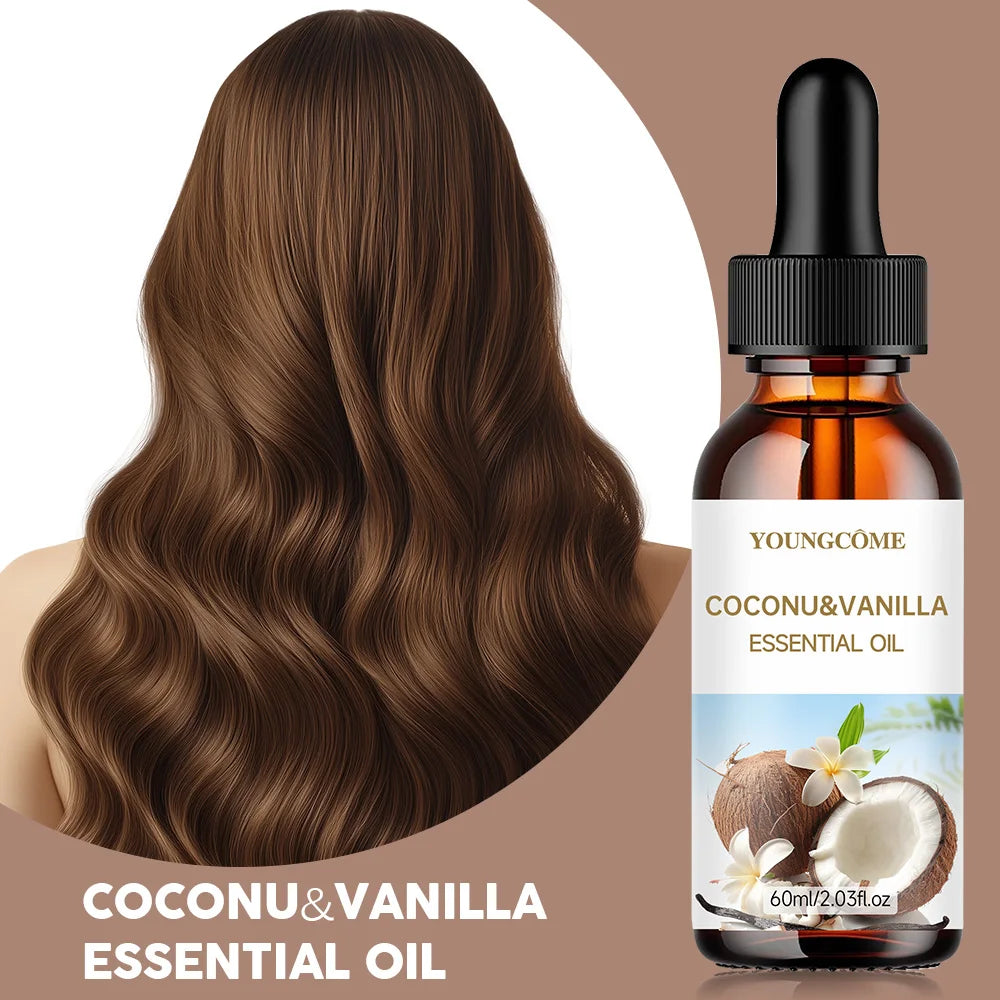 Coconut & Vanilla Essential Oil Hair Treatment | Smooth & Moisturize