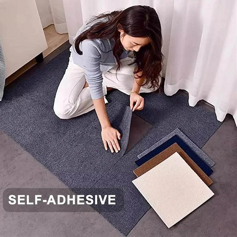 30x30 cm Single Pack Self-Adhesive Rug/Mat Non-Slip Floor Sticker Living Room Rug/Non-Slip Self-Adhesive Floor Sticker. Oasis Select